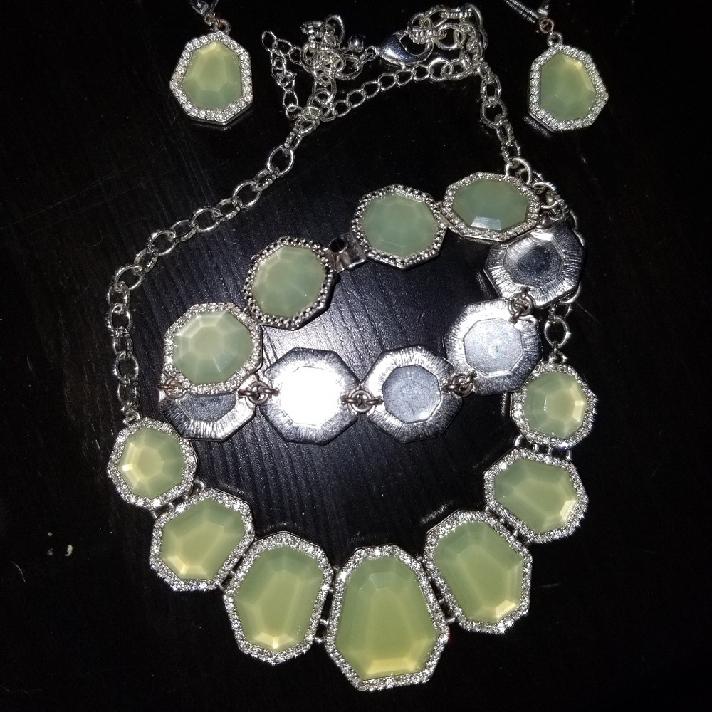 Necklace, Earrings, Bracelet